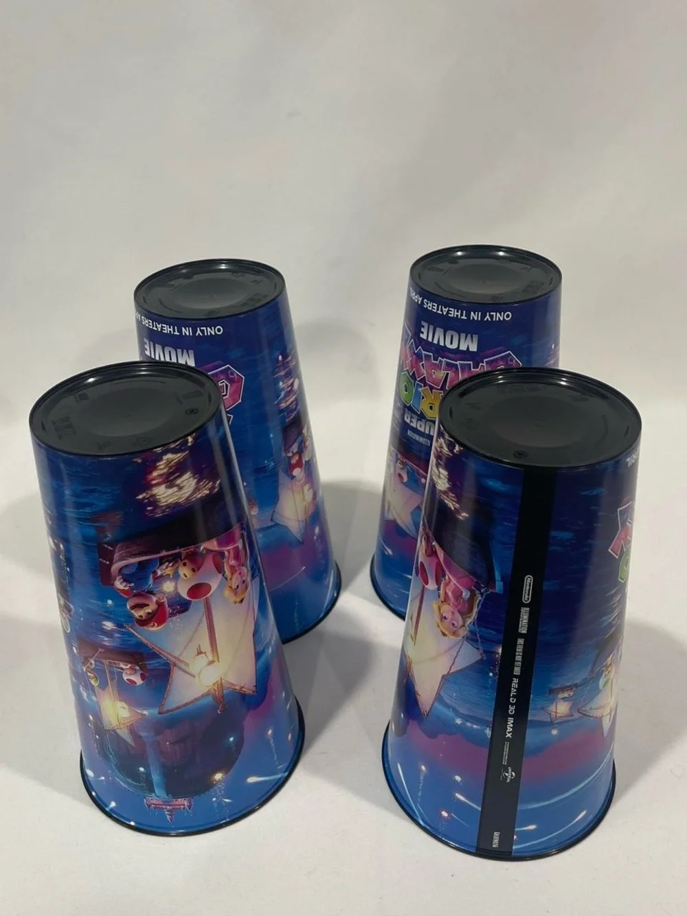 Super Mario Galaxy Movie Promo Cups Set Of 4